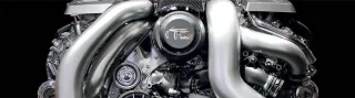 Fresh oil being poured into an engine at Lucky Eight Auto Repair LTD